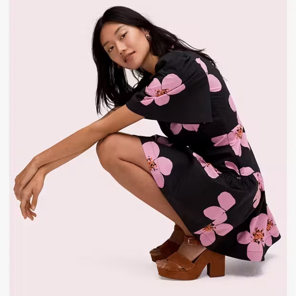 Kate Spade Grand Flora Fit & Flare Floral Dress Size 2 NWOT - Picture 4 of 15